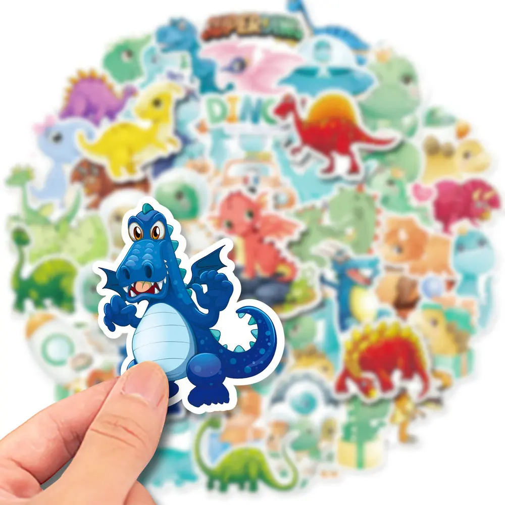 Cartoon Dinosaur series stickers Creative cartoon Cute animals DIY Graffiti sticker Fridge, water bottle Self-adhesive