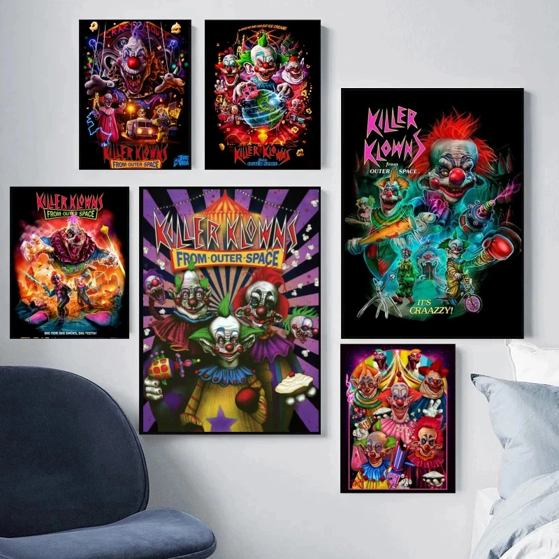 Killer Klowns From Outer Space 5D Diamond Painting Horror Movie Embroidery Art Rhinestone Room Decor Cross Stitch Kit Handicraft