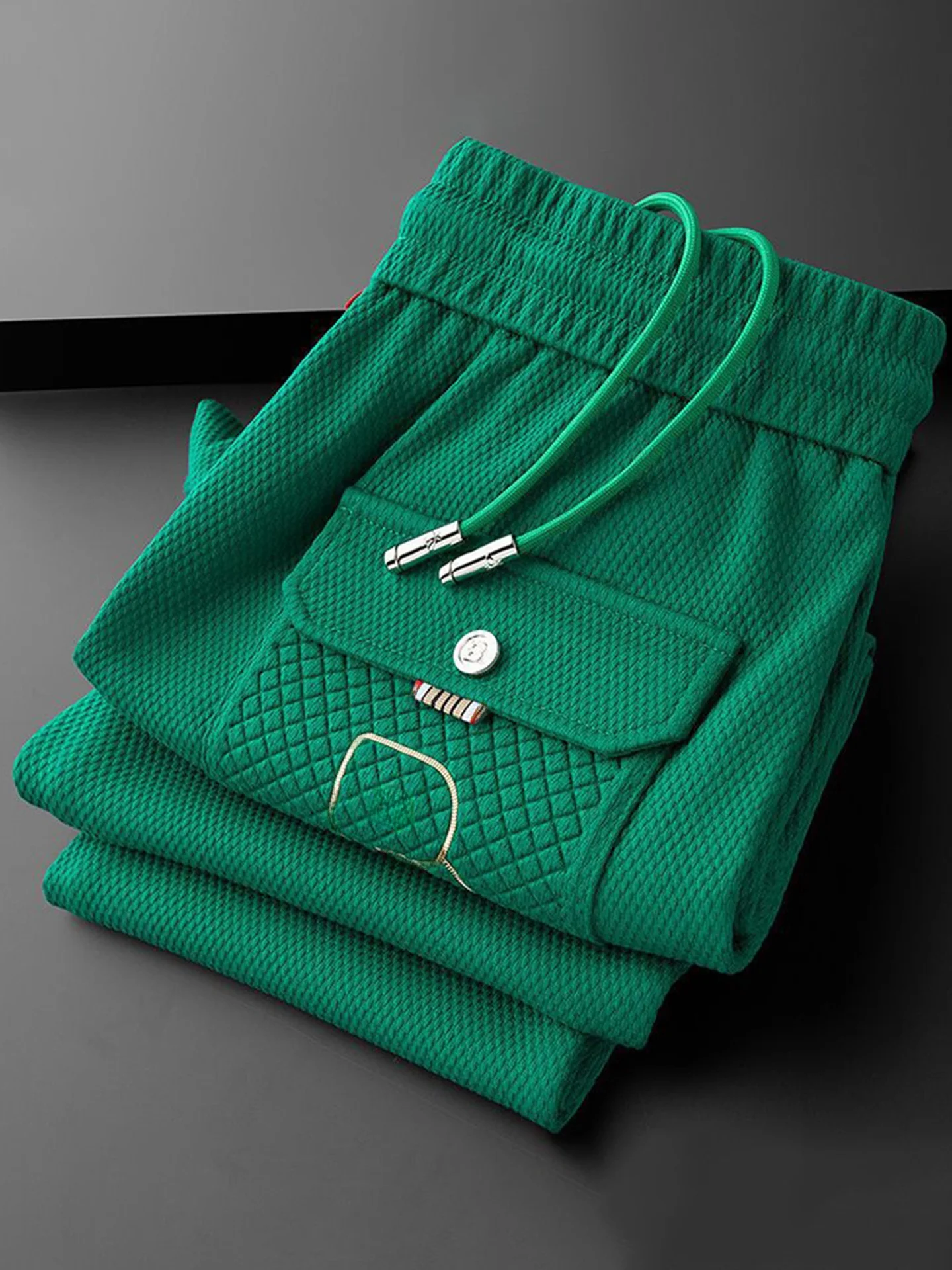 

Мужские повседневные брюки премиум-класса в европейском стиле, весна-осень, новые, с цветочным узором, спортивные брюки, облегающие, эластичные.