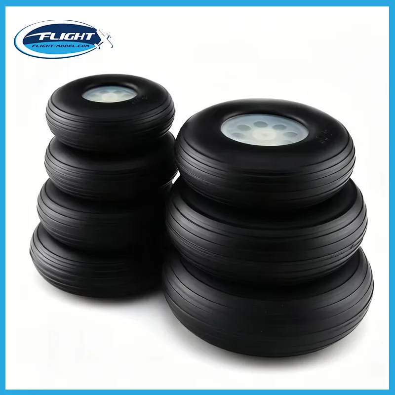 Light-Duty PU Foam Wheels With Plastic Hubs 1–7 Inches For RC Plane Landing Gear Spare Parts