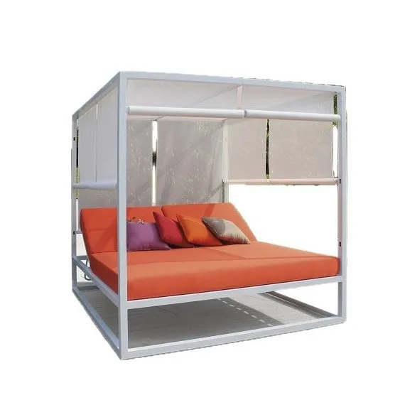 

Outdoor Lounging Courtyard Hotel Villa Swimming Pool Beach Lounging Double Sun Chair Mesh