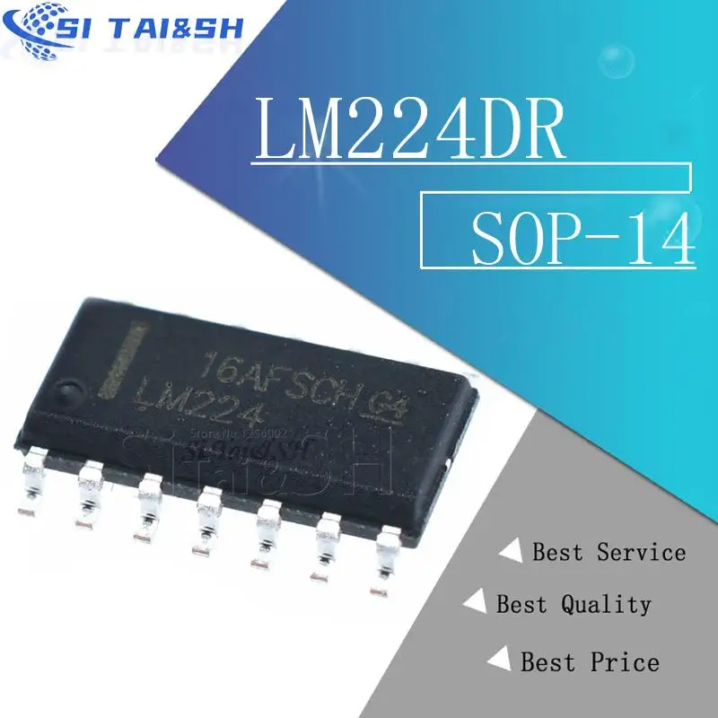 10pcs LM224DR SOP-14 LM224 SOP14 LM224D 224DR SOP