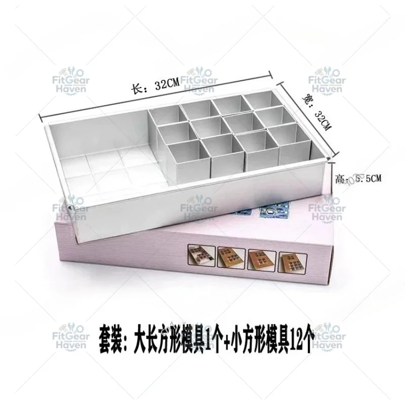 Baking Rectangular Aluminum Alloy Customizable Number and Letter Cake Mold for Home Use