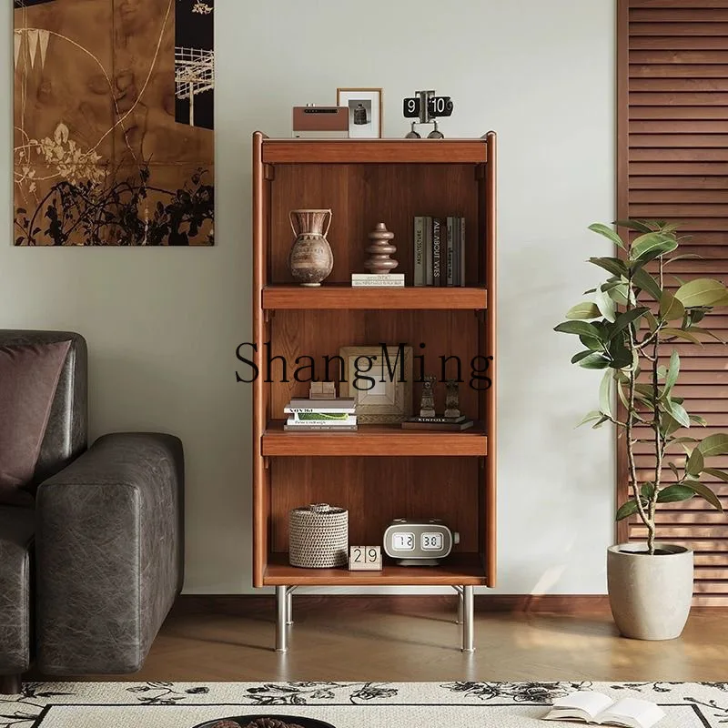FG  antique solid wood four-leaf clover side cabinet living room combination retro furniture solid wood bedside chest
