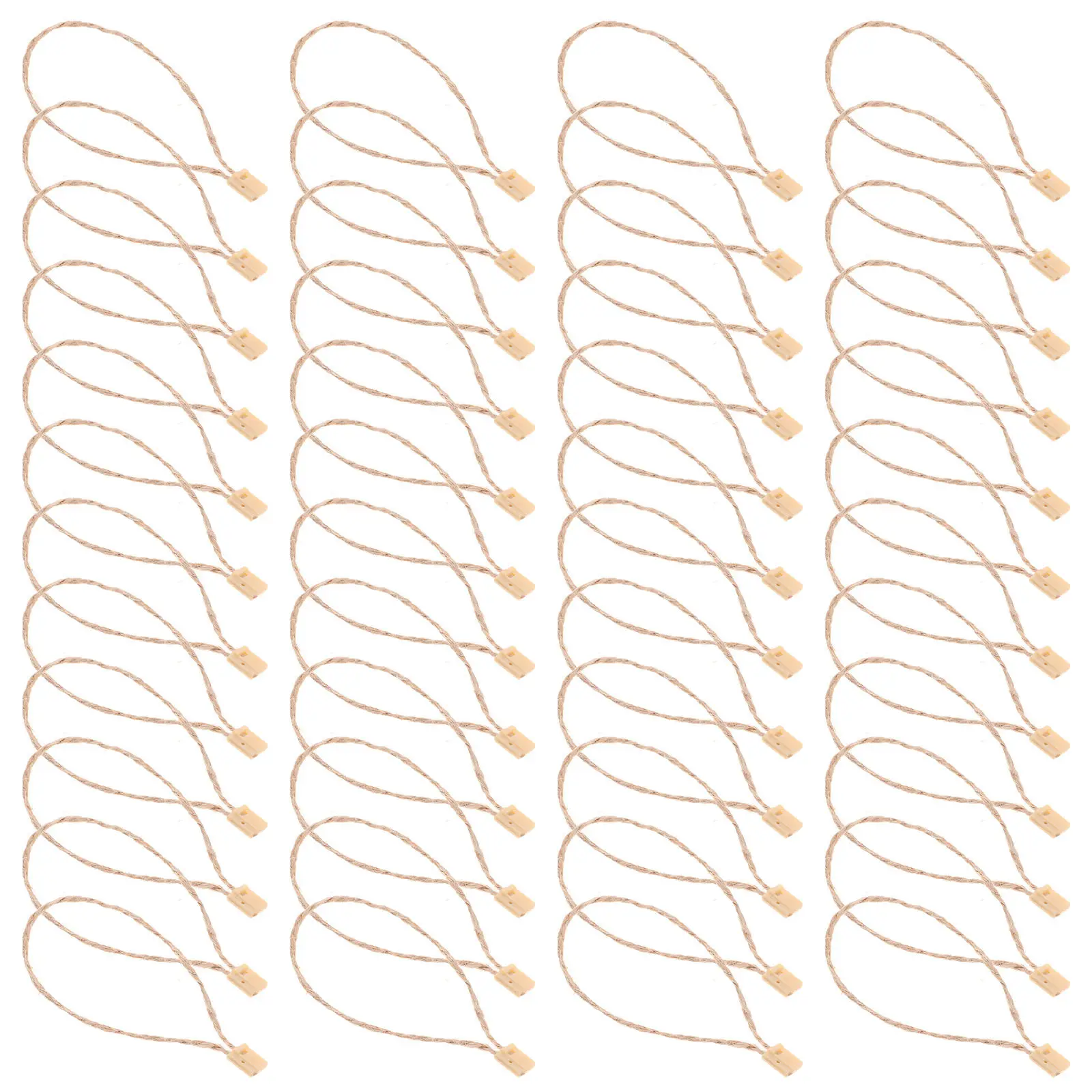 1000Pcs Strong Square-Fastener Label String for Garment Tags Locker Hanging Easy-Use Tag Line Clothes Price Tag Rope