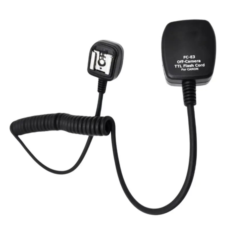 FULL-Hot Shoe Off Camera Flash Light Connection TTL Cable Cord For Canon 600EX 430EX 580EX II 380EX