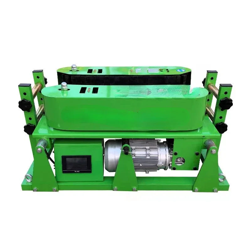 Cable conveyor tray cable laying machine, high-power intelligent remote control speed regulation traction pay-off machine