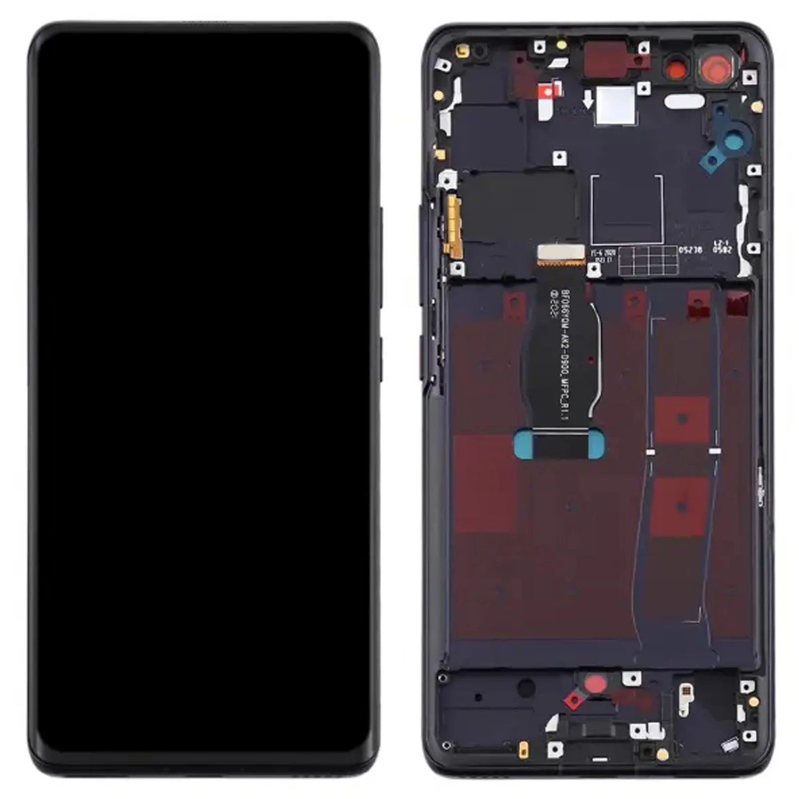 For Huawei nova 7 Pro 5G OEM Grade S LCD Screen and Digitizer Assembly + Frame (Without Logo) - Black
