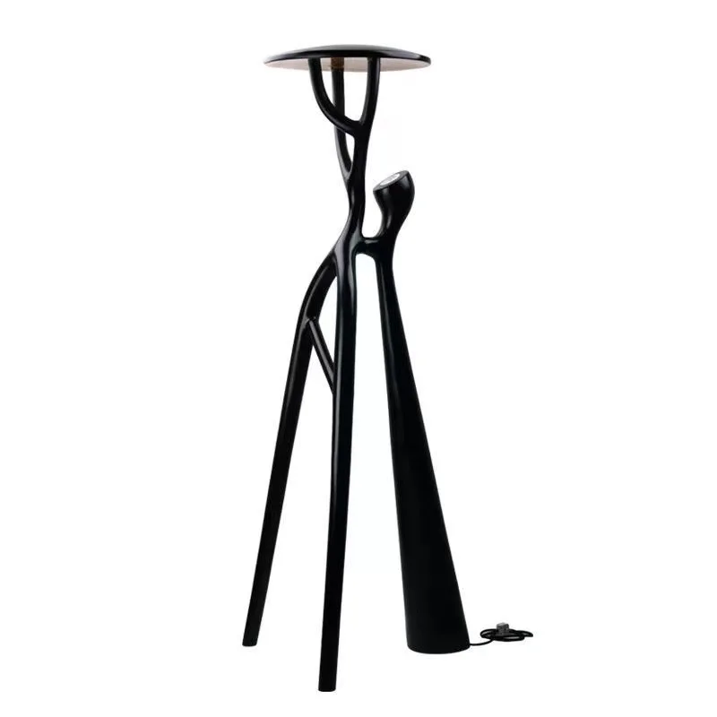 

Modern Vintage Style Light Emitting Diode Floor Lamp Large Black Design Hotel Living Room Lighting Elegant Art Deco Standing