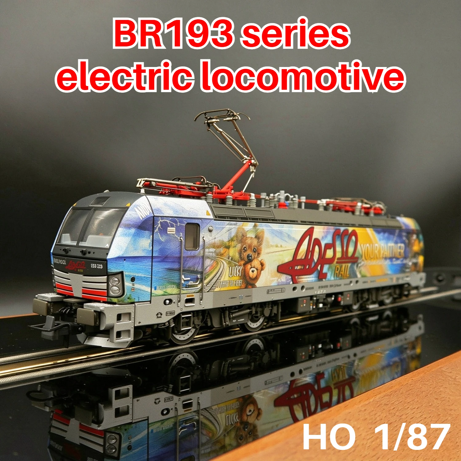 ROCO HO Scale 1/87 Train Model BR193 Electric Locomotive 7510194 Digital Sound Zoo Themed Livery Adult Collectible Gift