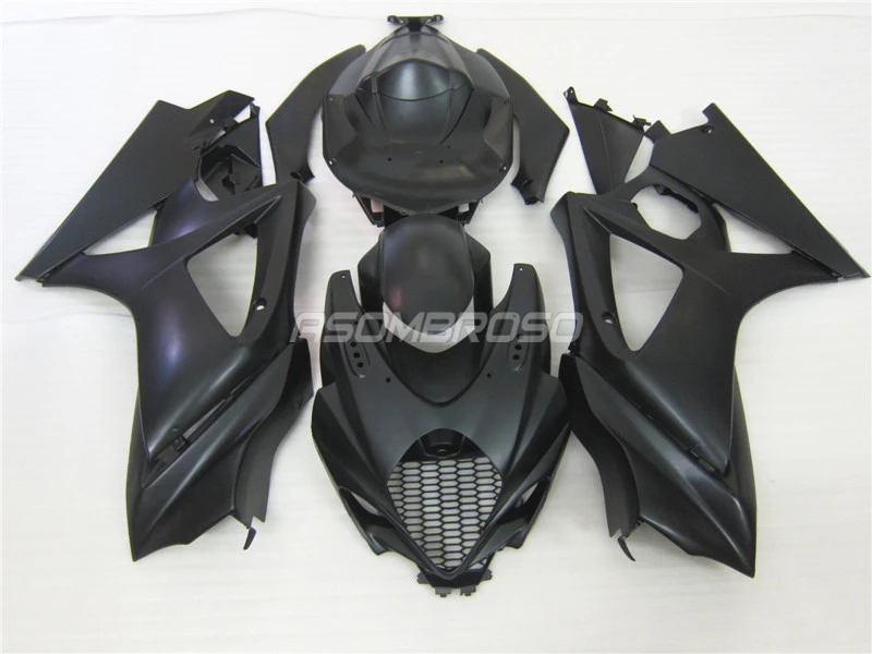 ABS plastic fairing kit for Suzuki GSXR1000 07 08 matte black fairings set GSXR1000 2007 2008 IU25