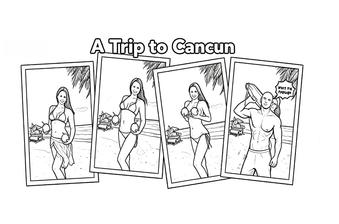 magia-de-escenario-un-viaje-a-cancun-trucos-de-magia-descubre-la-carta-sujetador-y-pantalon-que-aparecen-de-un-poster-magia-ilusiones-comicas-trucos