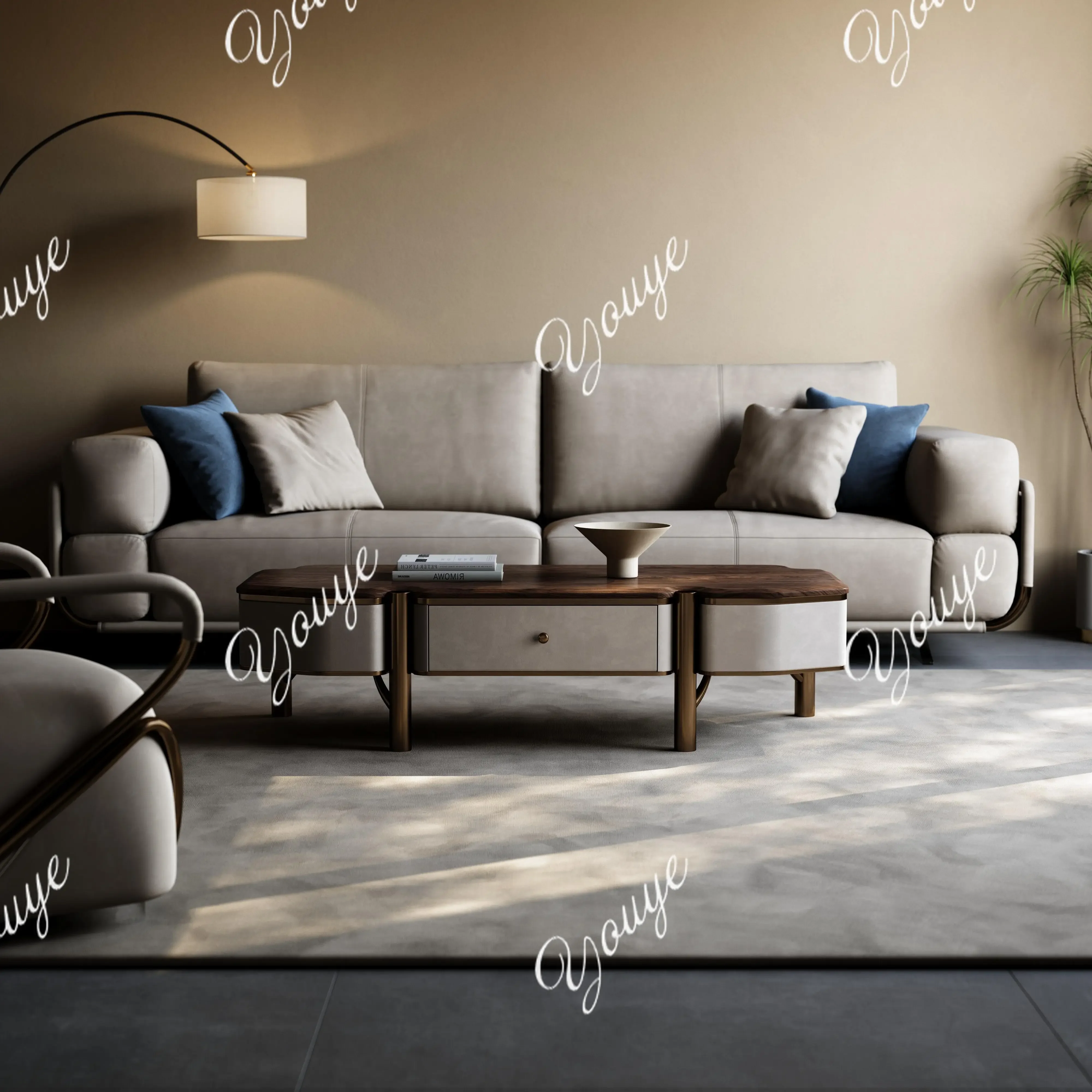 

J Medieval Black Walnut Coffee Table Living Room Italian Minimalist Small Apartment Solid Wood Design Nordic Square Table Storag