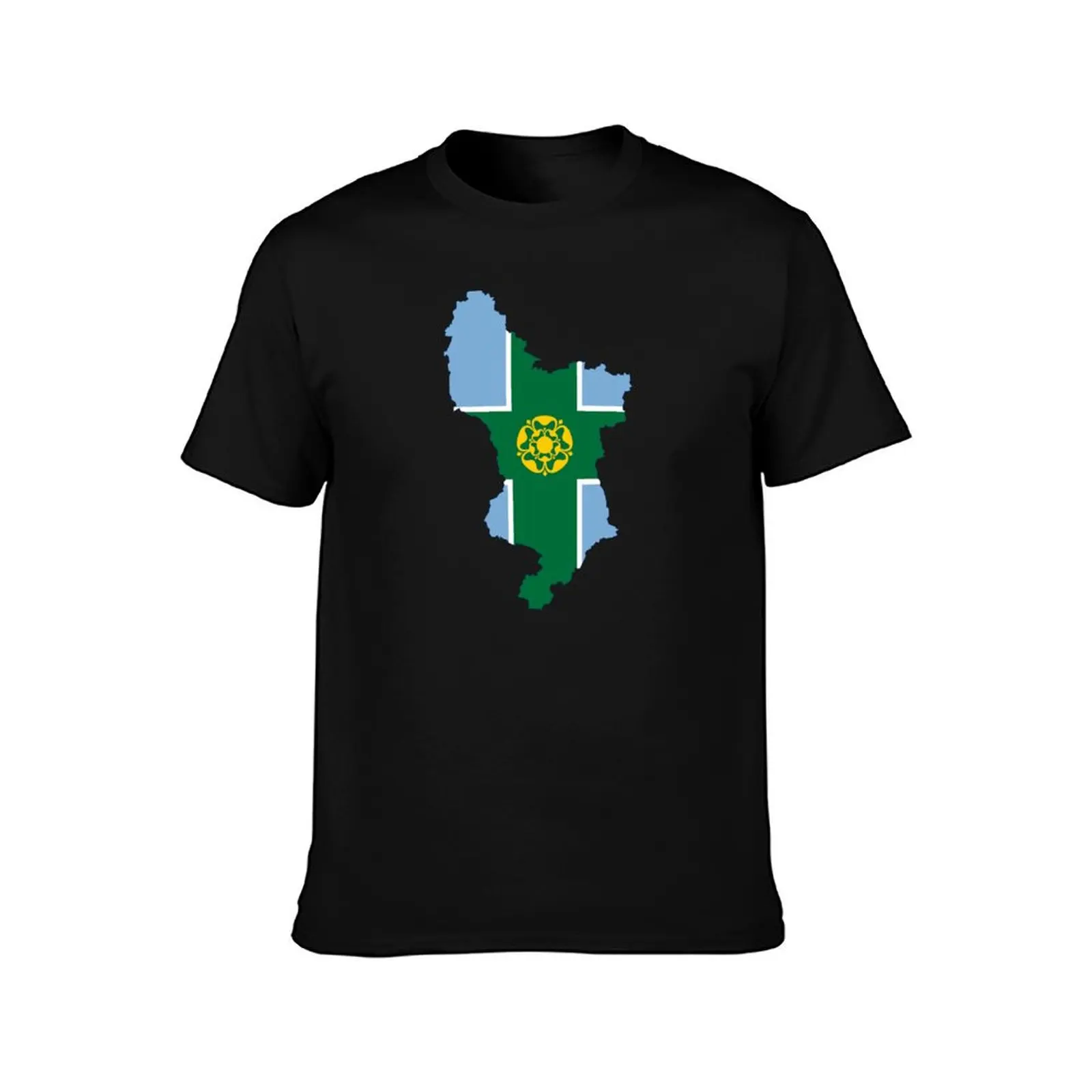 Derbyshire Flag T-Shirt croswit shirt man plus size tops vintage mens clothing - Image 2