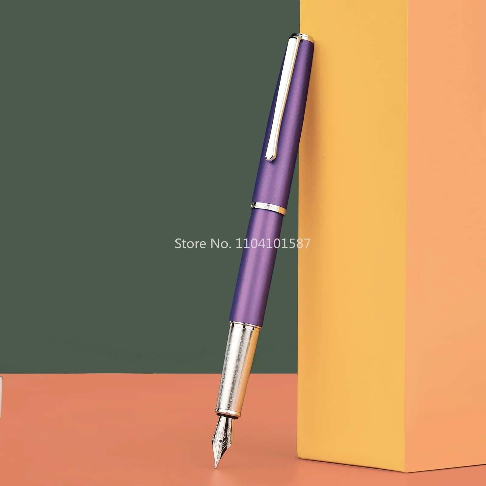 Hongdian 920 Purple Metal Fountain Pen Venus Color Series Extra Fine / Fine Nib 0.4/0.5mm Elegant Excellent Business Office Pen