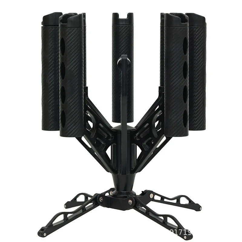 Handheld Gatlin pole frame Portable competitive rod Rotating Luya rod frame Fishing equipment Storage