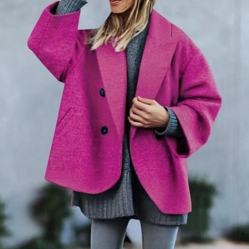 

Women's Winter Casual Style Coat Comfortable Fit Upperwear for Cold Weather absent Decorative Elements