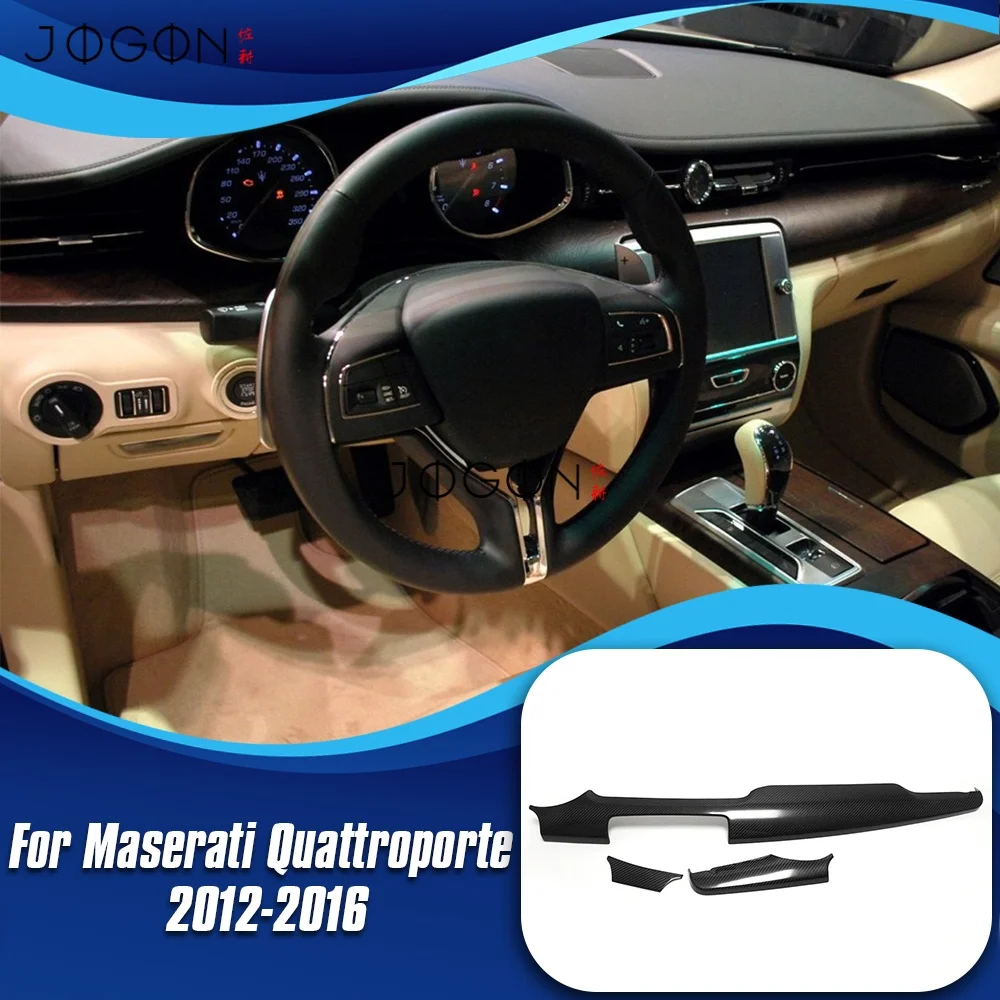 

LHD Carbon Fiber For Maserati Quattroporte S GTS 2012+ Car Interior Center Console Dashboard Panel Cover Trim Car Accessories