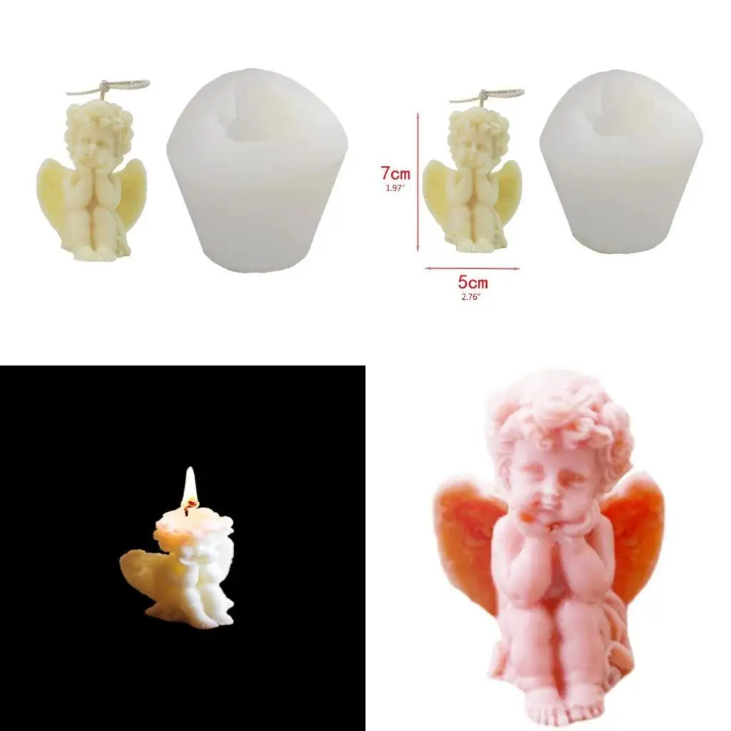 

J78F DIY Ангел силиконовая форма помадка шоколадный торт мыло для выпечки украшения свадьбы