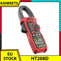 KAIWEETS HT208D INRUSH Clamp Meter, NCV sensor, GFCI electrical outlets tester, Null Wire and Live Wire Testing Capacitance NCV