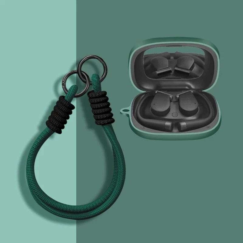 For QCY T13 Pro Case Fashion Rope Silicone Earphone Case Headset Shell Headphone Cover For QCY T13 Pro With Hook