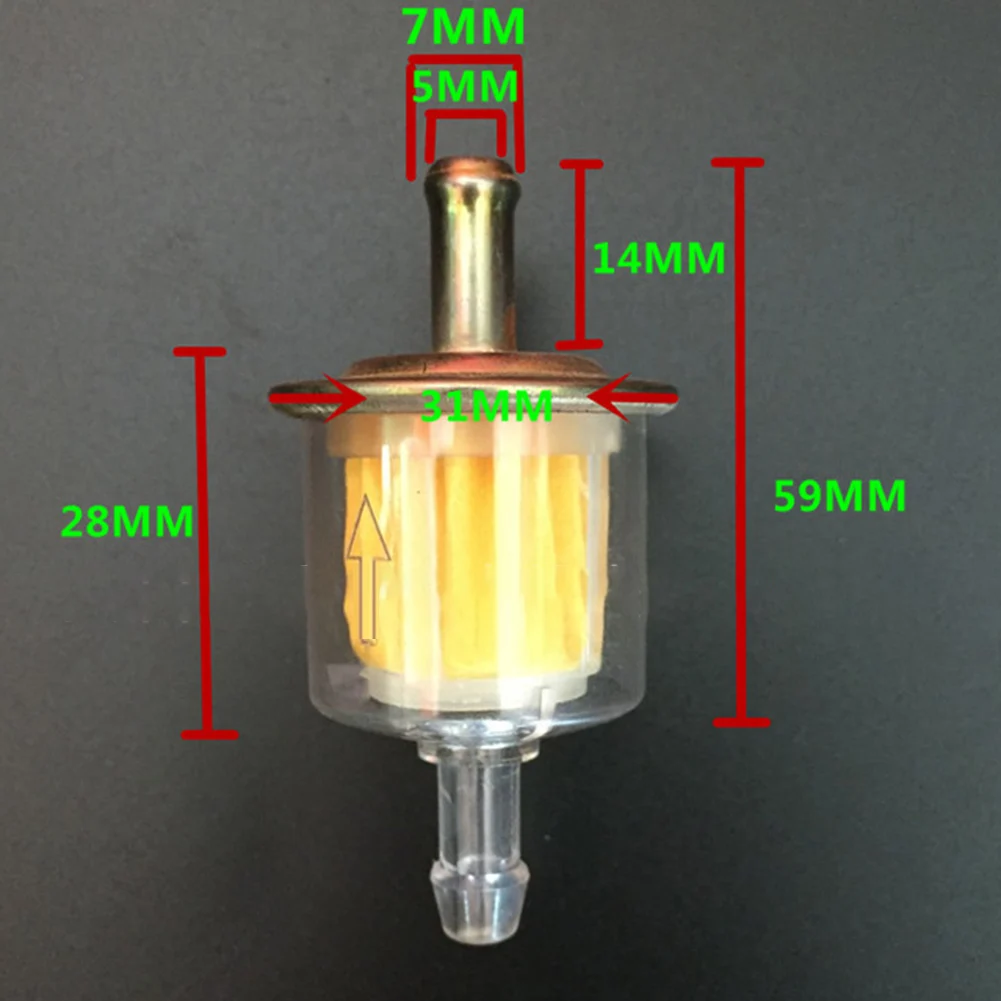 Universal Gasoline Fuel Filter Hot Sale Motorcycle Filter Dirt Quad Inline Gas Petrol Fuel Filter 1/4IN Pipe For Motor Moped Tr