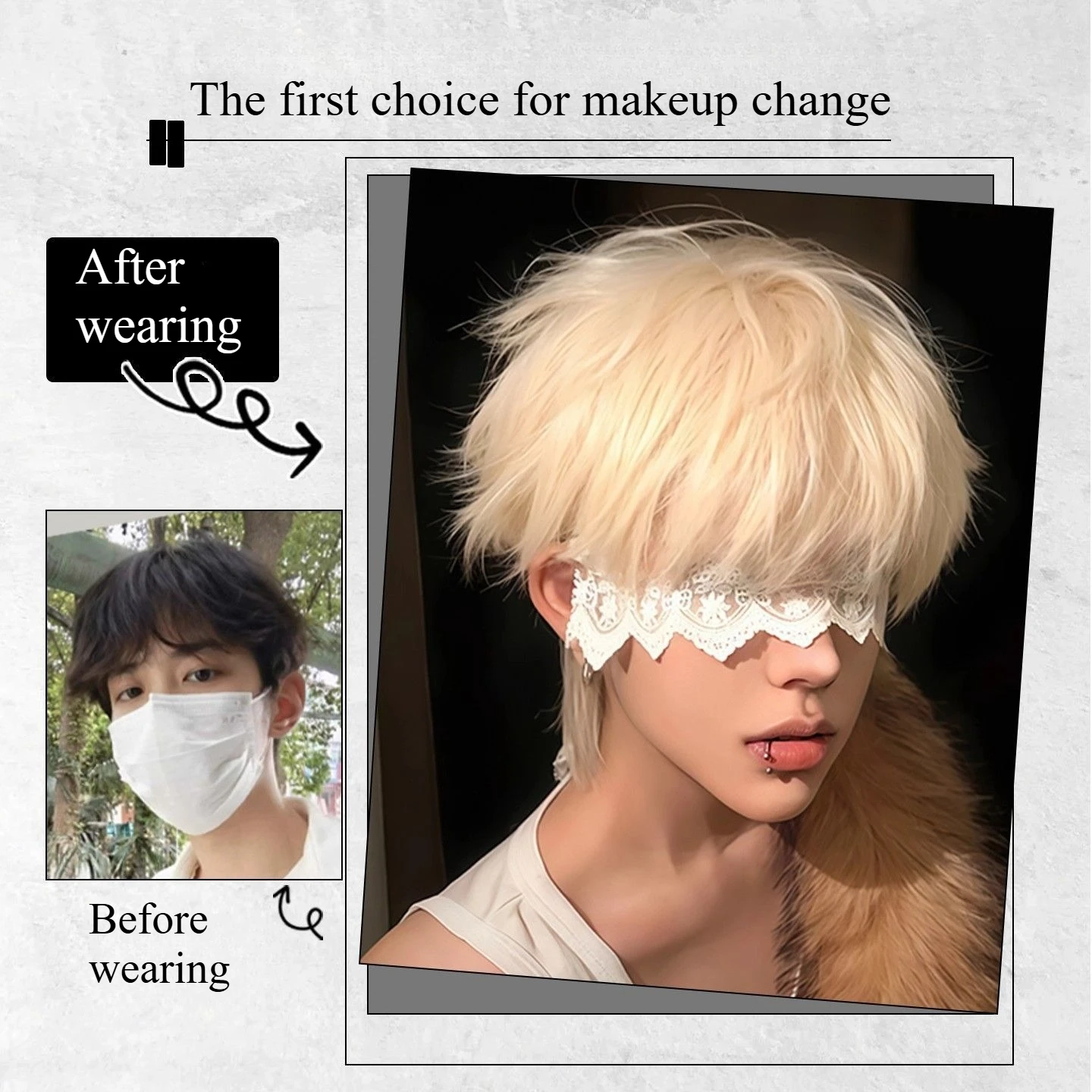 Рисунок 2 - Светлый парик с челкой