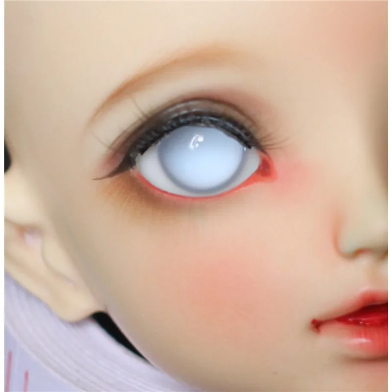 

BJD Baby Eyes Light Blue 1/3/4/1/6 Grey Blue Pupilless Glass Eyeballs OB11 Artificial Eyeballs