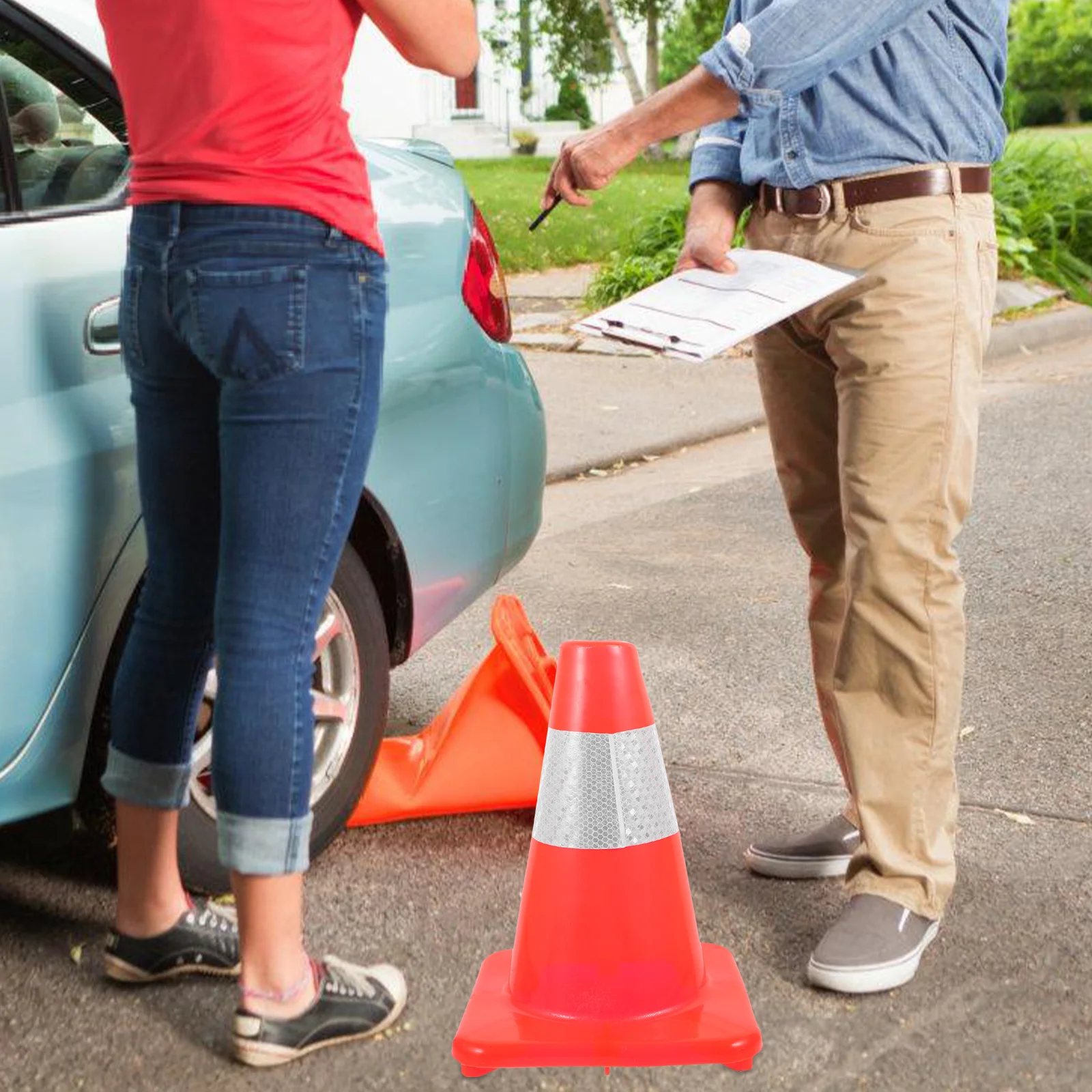 Long Lasting Reflective Traffic Cone for Driveway Color Reusable Road Cone Outdoor Use Traffic Cones
