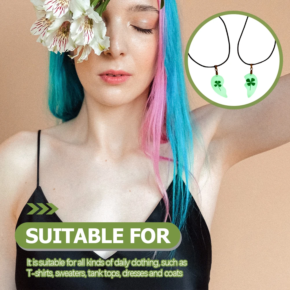 1 Pair Handmade Resin Dried Flower Necklace Elegant Simple Jewelry Gift for Women Girls