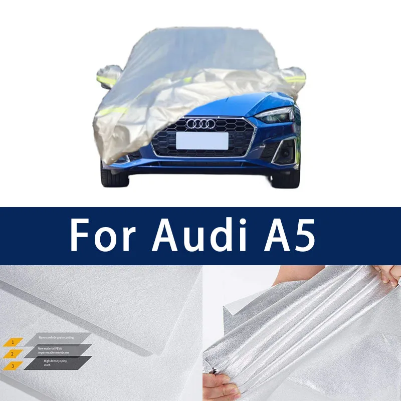 

Full car hood dust-proof outdoor indoor UV protection sun protection and scratch resistance For Audi A5 Sun visor windproof