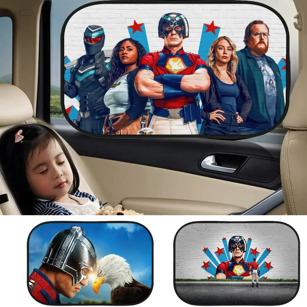 

P-Peacemaker сезон универсальные автомобильные оконные шторы солнцезащитные чехлы сиденья защита от солнца статические цепляющиеся автомобильные шторы затемнение для транспортных средств