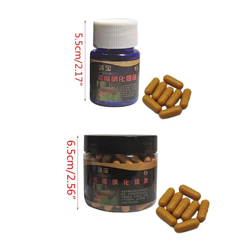 KX4B 수족관 질화 박테리아 탱크 연못 청소 정수기 공급을위한 슈퍼 집중 캡슐 물고기