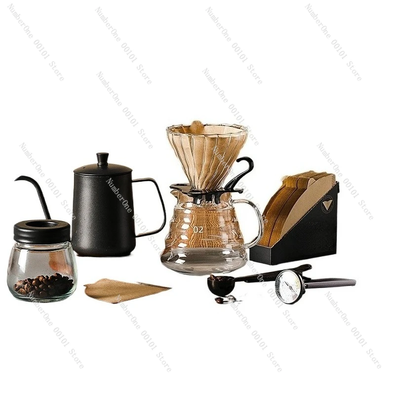 

Hand Grinding, Hand Brewing, Coffee Pot Set, Entry-level Home Portable Outdoor Hand Crank Machine