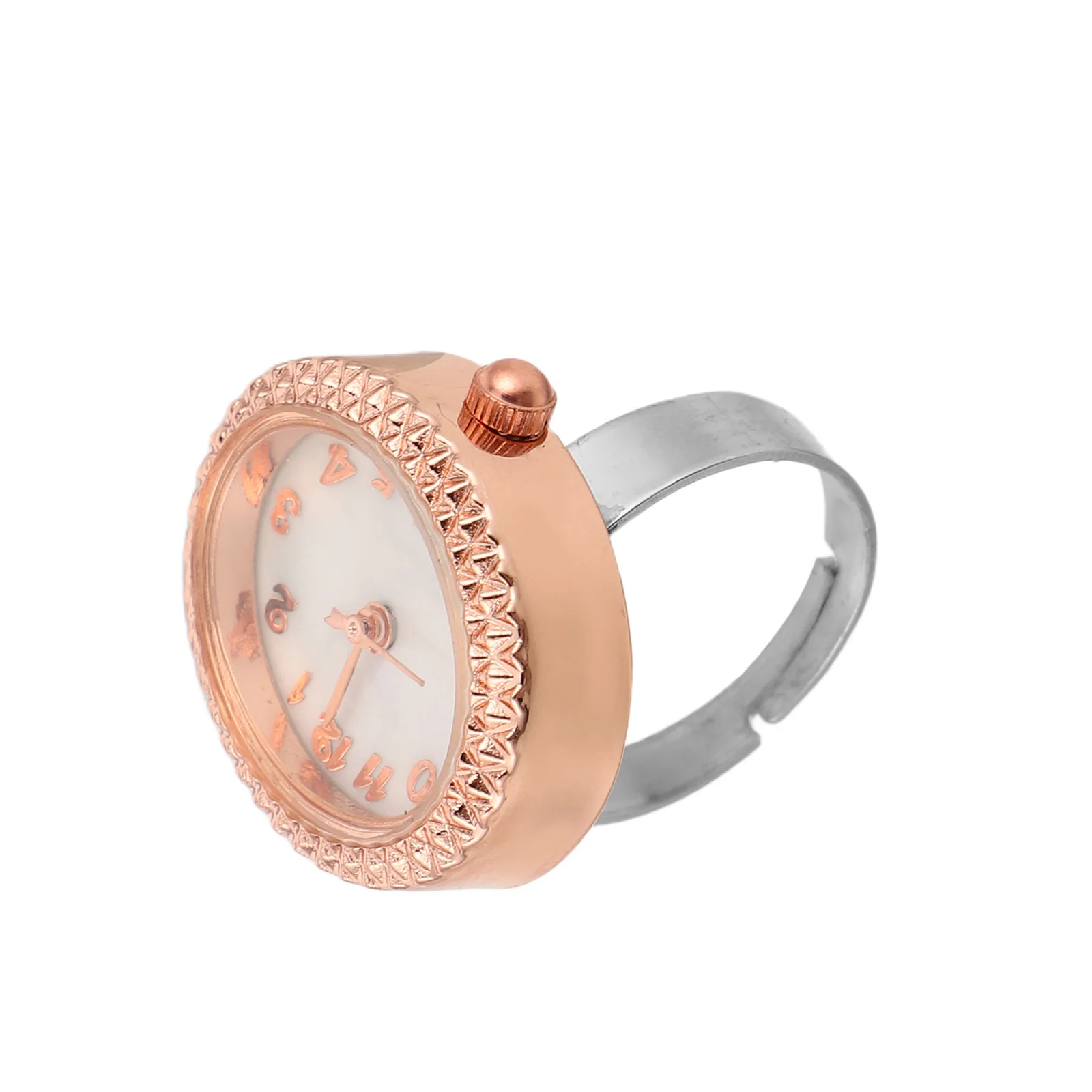 

Creative Oval Ring Watch Waterproof Adjustable Finger Watches for Women Novelty Quartz Travel Accessories