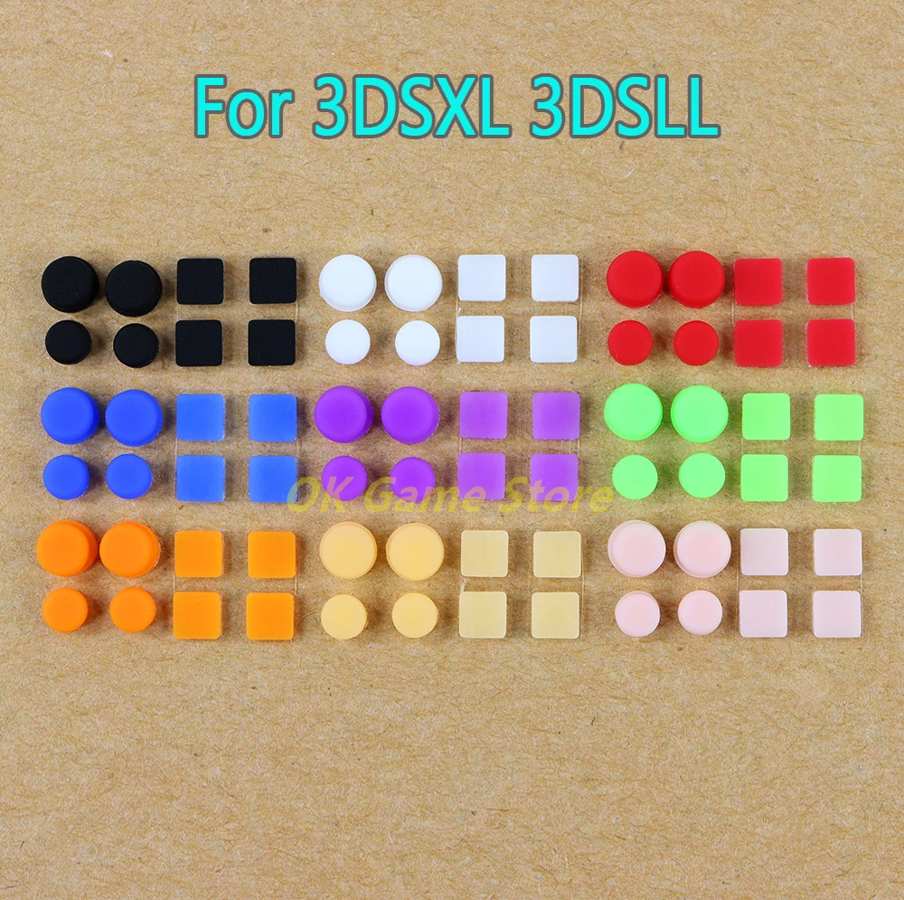 

200sets Housing shell screw feet cover pad for 3DSLL 3DSXL screw rubber feet dust plug for 3DS XL LL