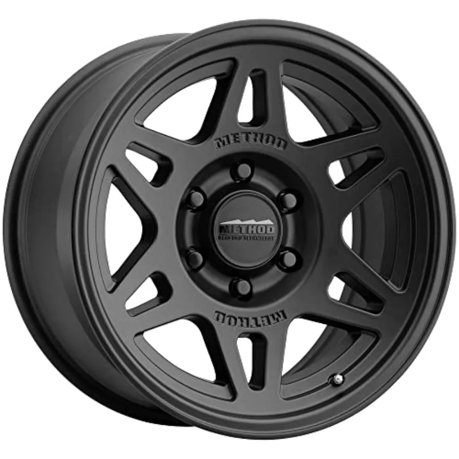 

18x9 6x5.5 18mm Offset 5.68 Backspace Matte Black Aluminum Wheels for Off-Road SUVs and Trucks