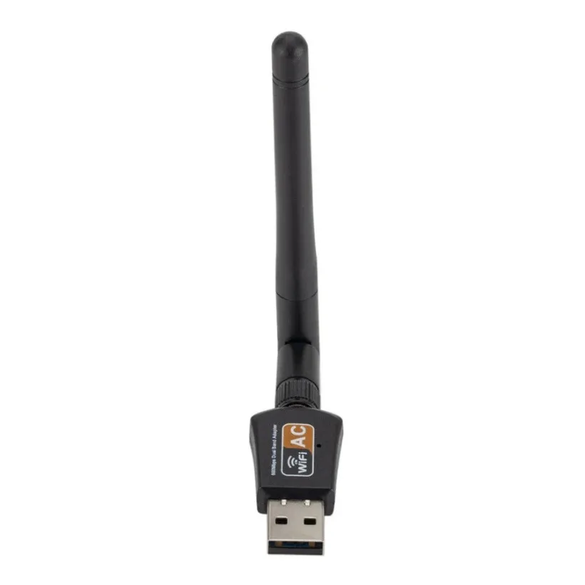 USB واي فاي عالي السرعة هوائي ، بطاقة الشبكة اللاسلكية ، مستقبل الشبكة Lan ، محول 5GHz + GHz ، USB ، من Mbps