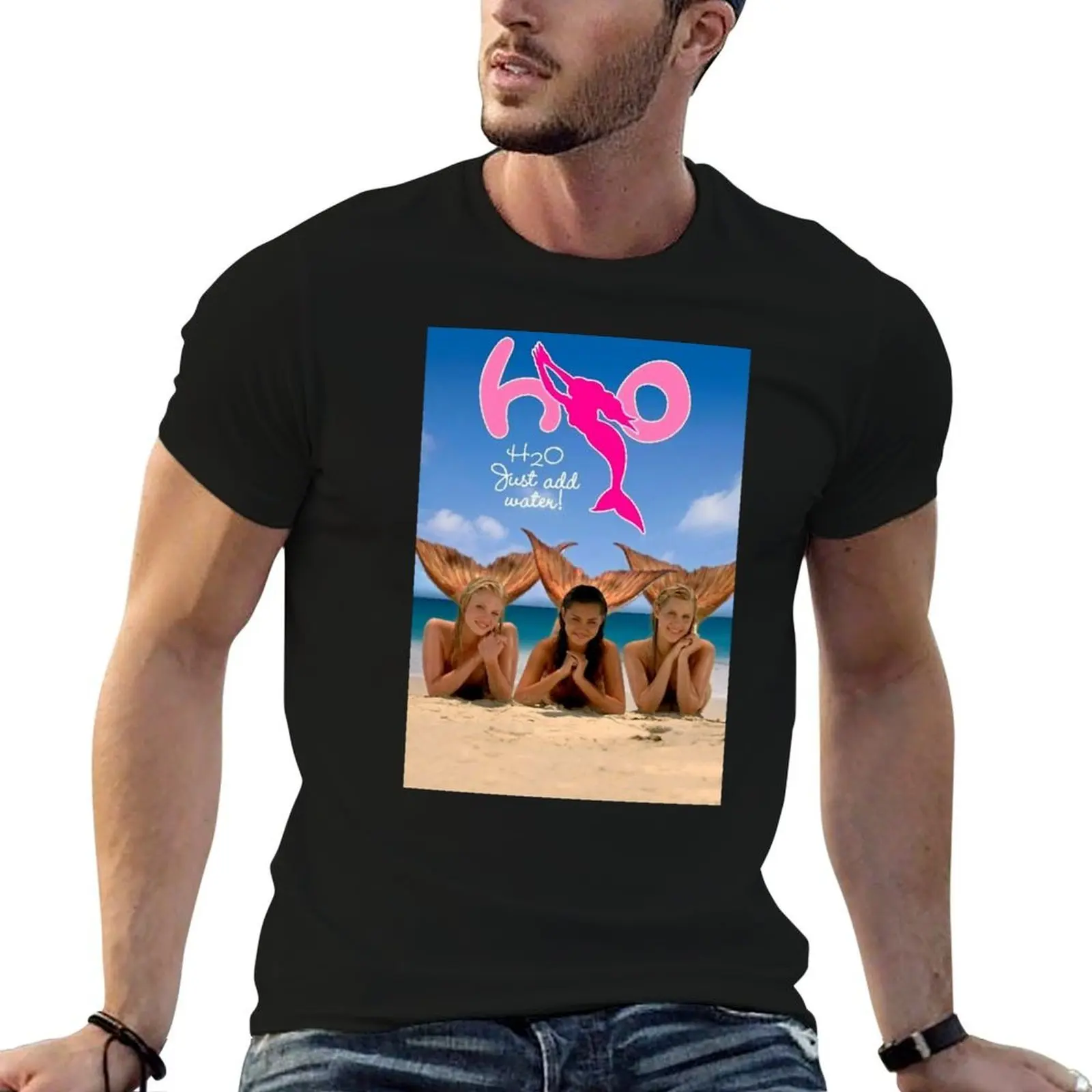 

h20 just add water T-Shirt t shirt man casual t shirt custom print t shirts for man cotton soft T-shirt