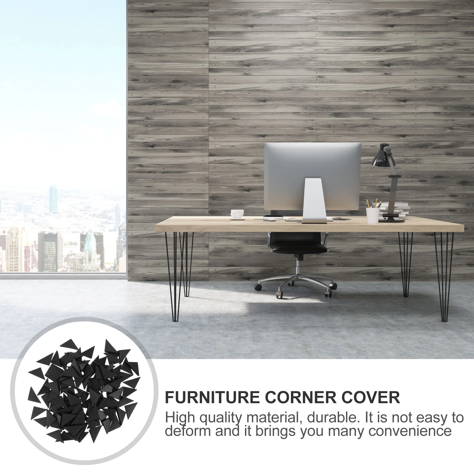 

100pcs Plastic Corner Protectors Anti-Collision Guards For Table Furniture Wall Cabinet Durable Home Use Safe Guard Cover
