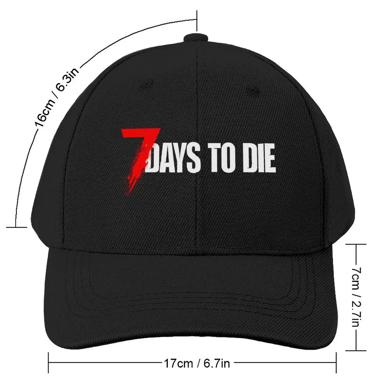 7 days to die gamer merch Baseball Cap Wild Ball Hat Gentleman Hat birthday Fishing cap Luxury Woman Men's