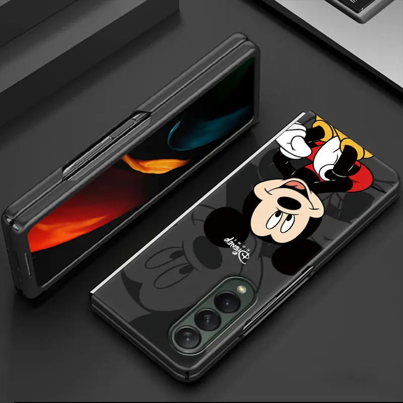 Disney Cartoon Mickey etui do Samsung Galaxy Z Fold5 5G Z Fold4 ZFold4 Z Fold3 czarna obudowa odporna na wstrząsy