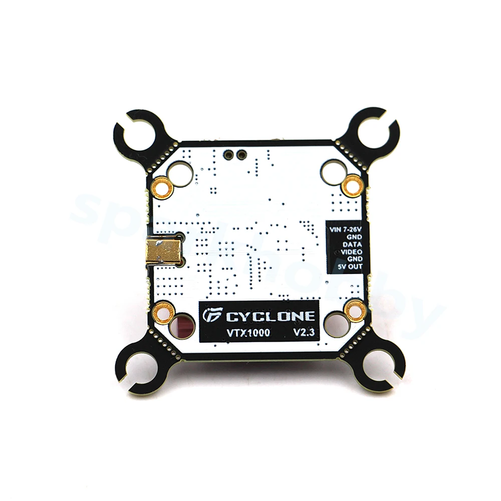 Cyclone VTX1000 5,8G 1W 48CH VTX Simulieren Hochleistungs-Bildübertragung 7-26V 25/400/1000mW für RC-Flugzeug-FPV-Drohne mit großer Reichweite