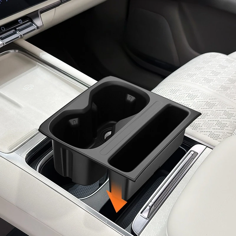 For ZEEKR 7X 2026 Car Central Control Water Cup Holder Anti-slip Waterproof Silicone Water Cup Pad Auto Decorative Accessories 4