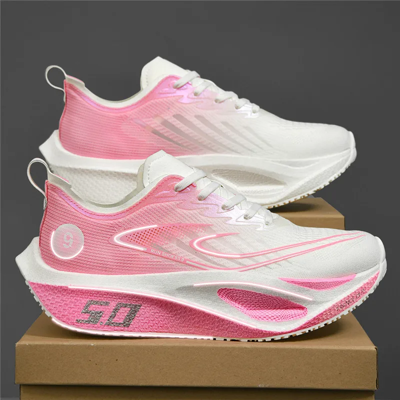 

Brand Mesh Breathable Men's Professional Casual Sports Running Shoes Design Soft Sole Thick Sole Elastic Grip Friction Very Good