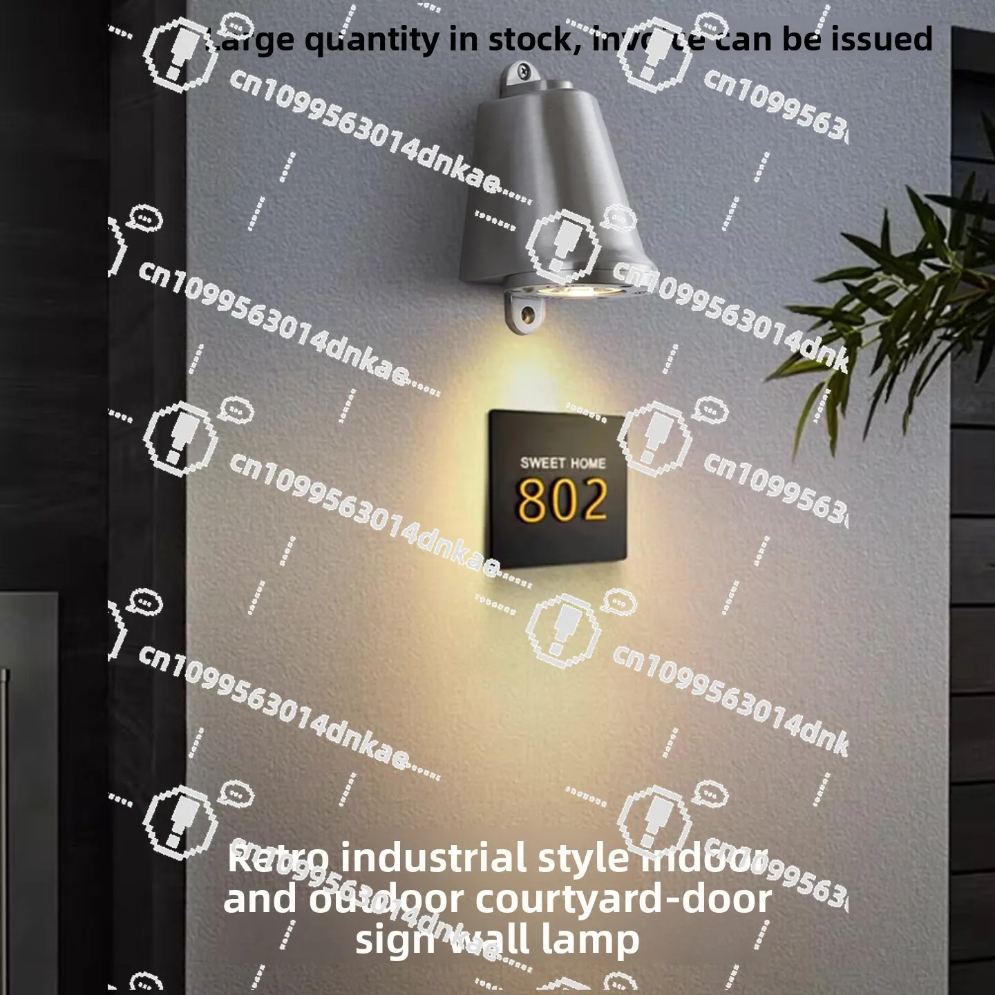 Silent Wind Industrial Wind Charging Garden  Minimalist Spotlight Cast Aluminum Horseshoe Light Waterproof Outdoor