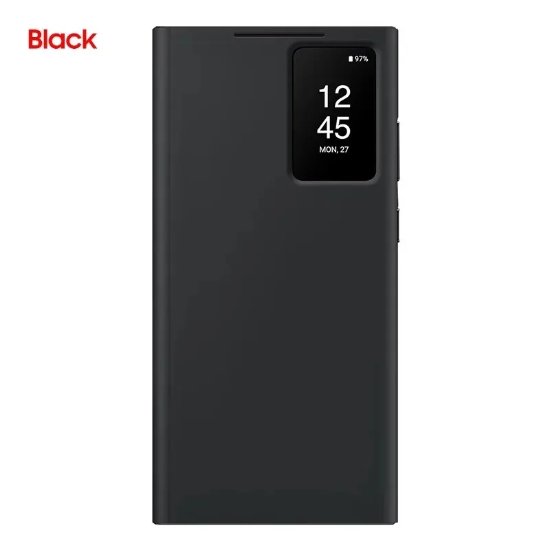 Original Galaxy S23 Ultra Smart View Wallet Smartphone-Hülle für Samsung Galaxy S23 Ultra Smart Clear View Flip Cover EF-ZS918