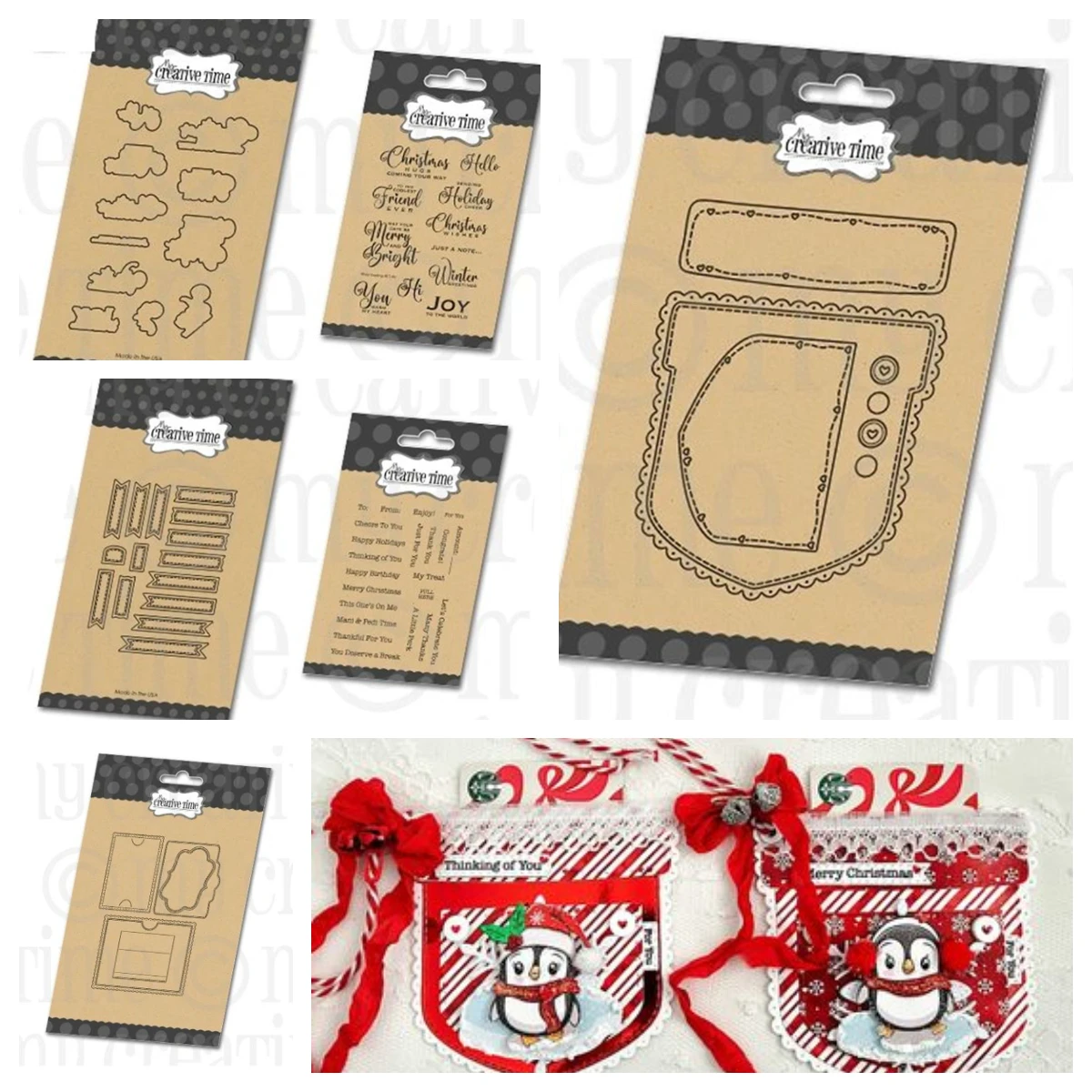 

Winter Greeting Gift Card Sentiments stamp Slider Pocket Die DIY Scrapbooking Embossing Template 2025 new Metal Cutting Dies