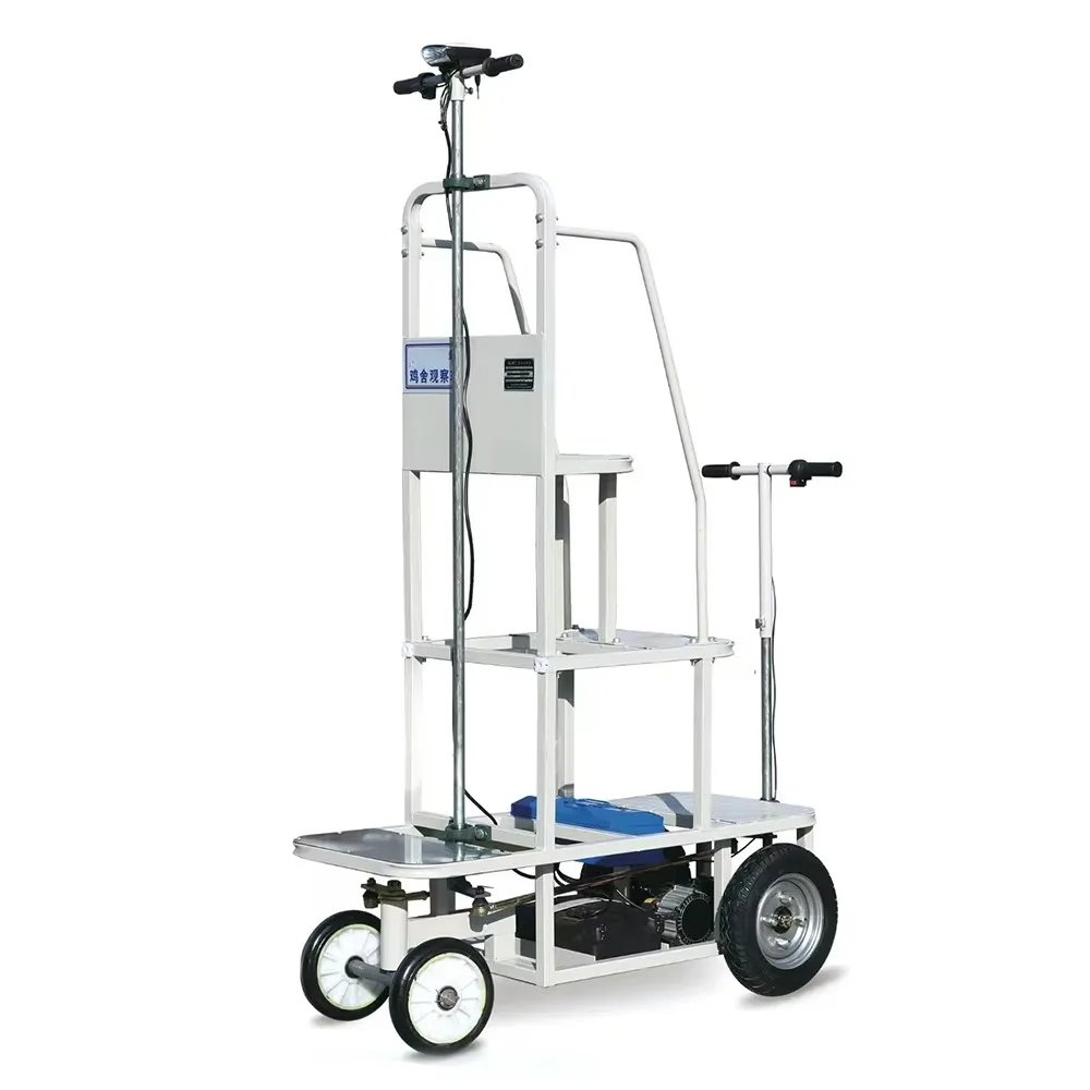 Electric Mobile Poultry Observation Cart for Layer Farm Chicken Health Monitoring (New)