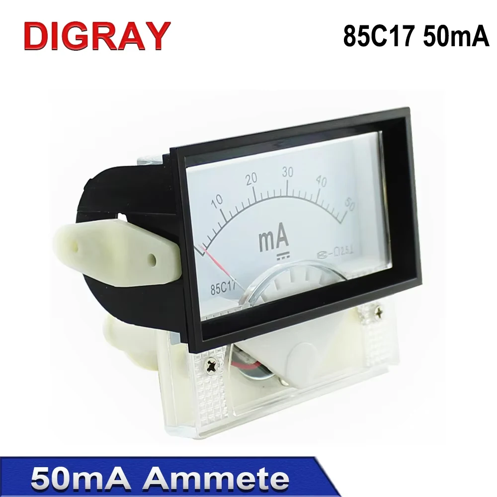 DIGRAY 50mA Ammeter 85C17 DC 0-50mA Panel for CO2 Laser Cutting Engraver